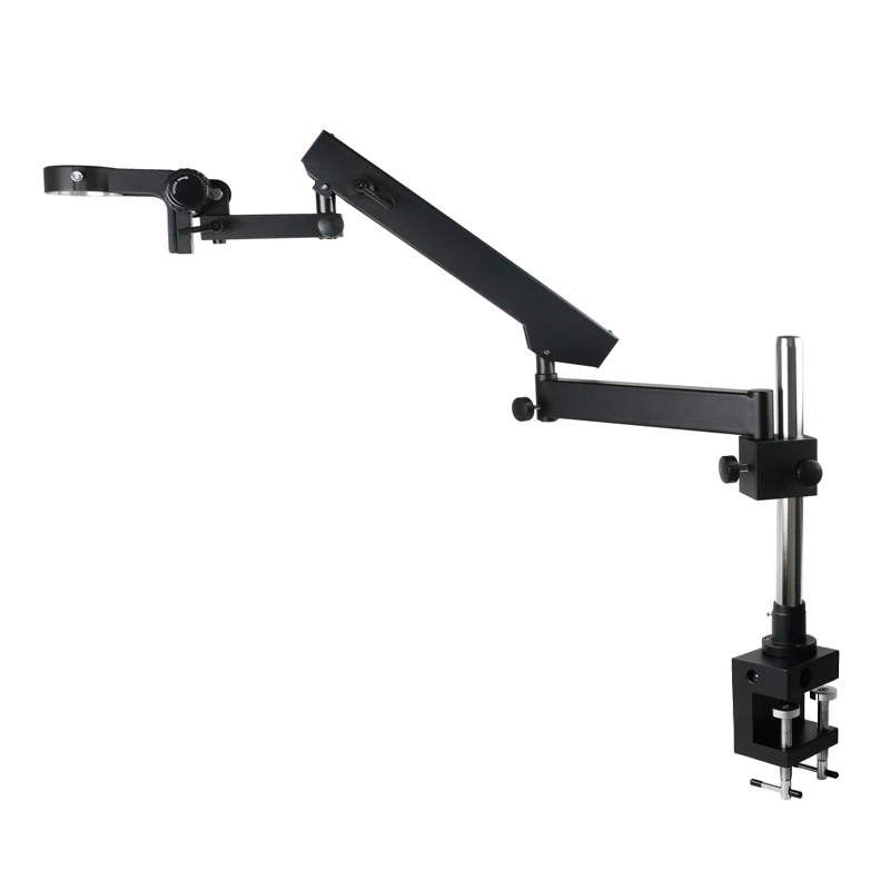 Articulating Arm Boom Stand Microscope - Gelenkarm-Klemmständer, verstellbarer 76-mm-Fokussierhalter, Eakins Zoom Trinokular-/Binokular-Stereomikroskop-Stativhalterung