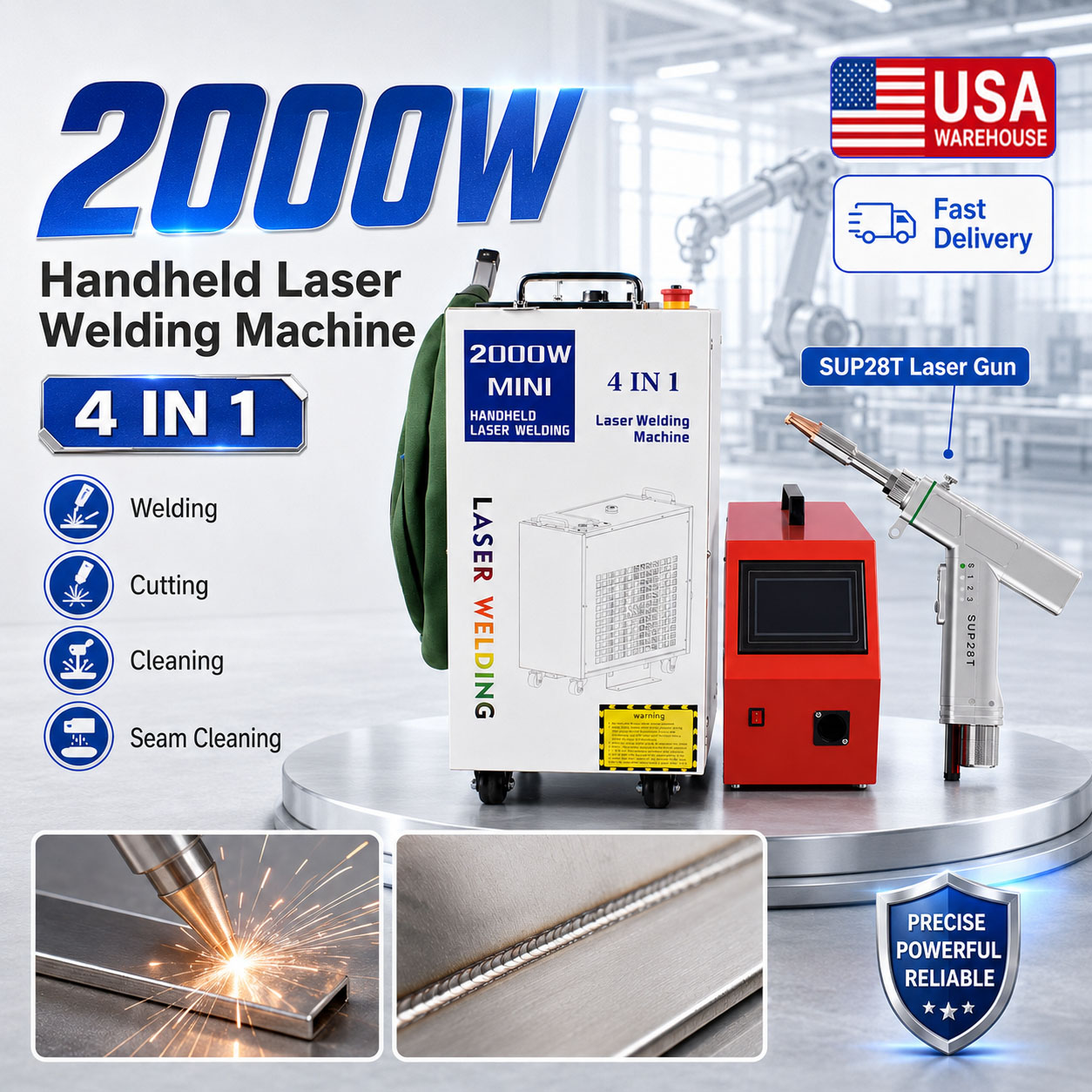 BWT 2000W Faserlaser-Schweißge – Laser Soldering Machine Handheld Bewertung und Preis